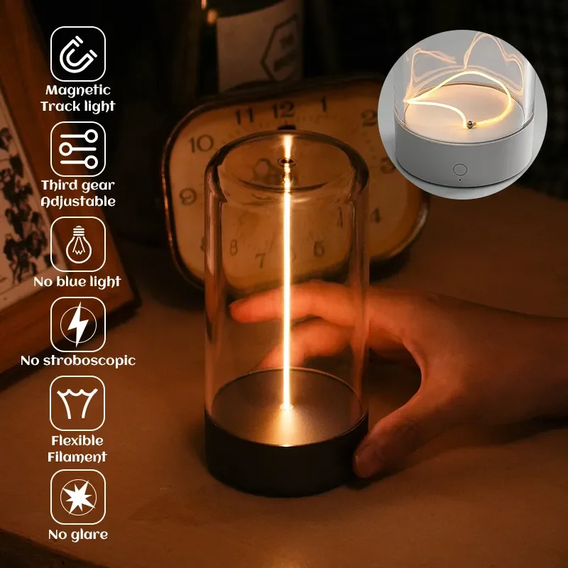 Night Light With High Transparency And Anti Drop Creative Atmosphere Light Rechargeable & Portable - Nook Essence