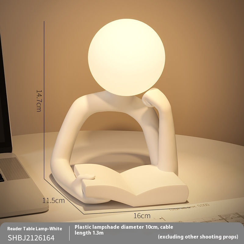 Nook Essence Modern Reading Table Lamp - Simple Dormitory Desk Light - Nook Essence